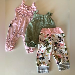 Tiny Tribe Set of 3 Infant Girl Clothing